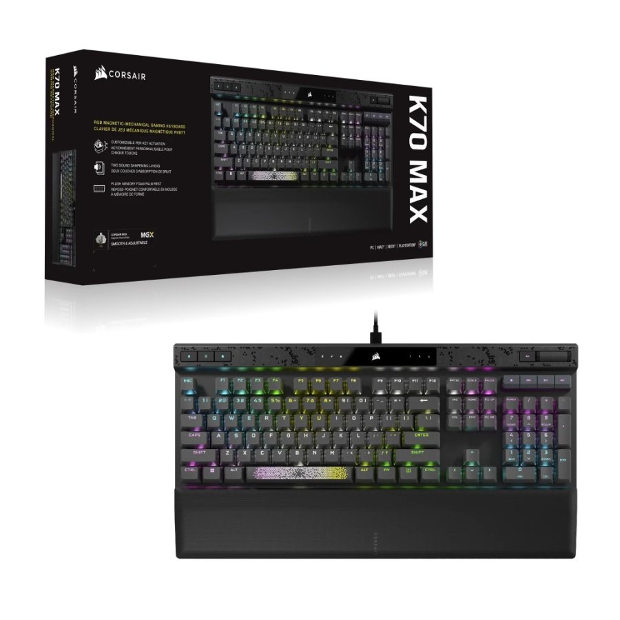Corsair K70 MAX tastatur Spil USB Tysk Sort #13