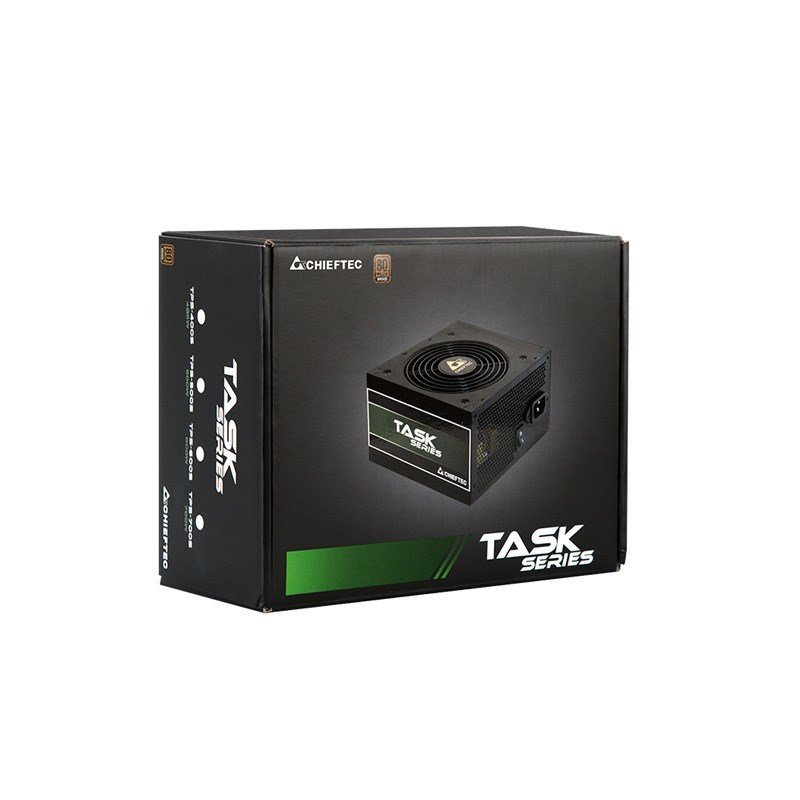 Chieftec Task TPS-600S enhed til str�mforsyning 600 W 20+4 pin ATX ATX Sort #7