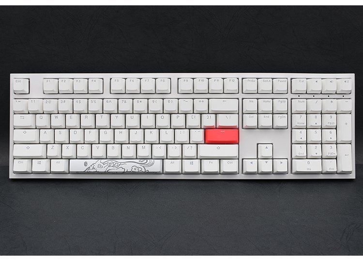 Ducky One 2 White Edition tastatur Universel USB Tysk Hvid #8