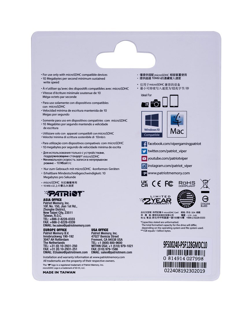 Patriot Memory PSF128GMDC10 hukommelseskort 128 GB MicroSDXC UHS-I Klasse 10 #7