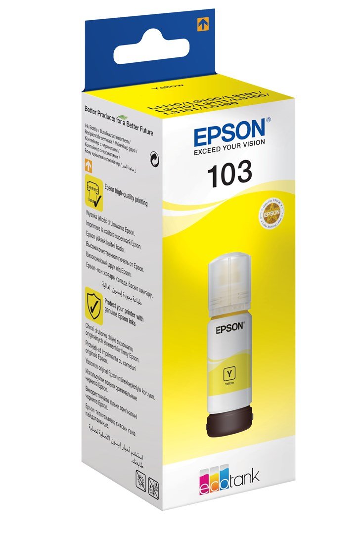 Epson 103 blkpatron 1 stk Original Gul #2