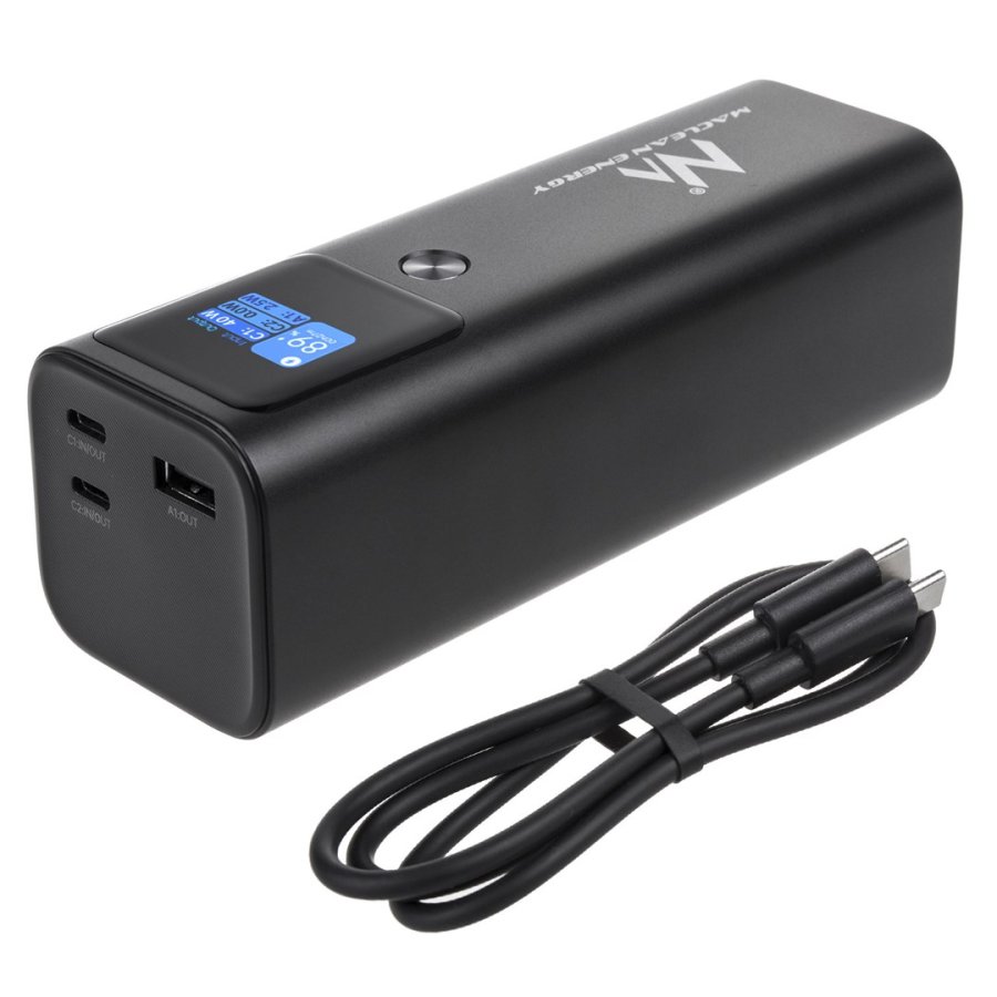 Mobile Battery Power Bank Maclean, 24600mAh, Power Delivery (PD) 140W, Fast/Quick/Super Charge, 88.56Wh, 2x Type-C, USB, MCE335 #2
