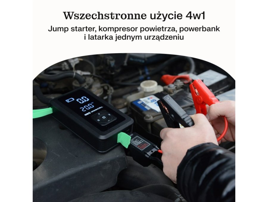 Green Cell CJSGC03 powerbank Lithium-Ion (Li-Ion) 8000 mAh Sort, Lysegrn #8