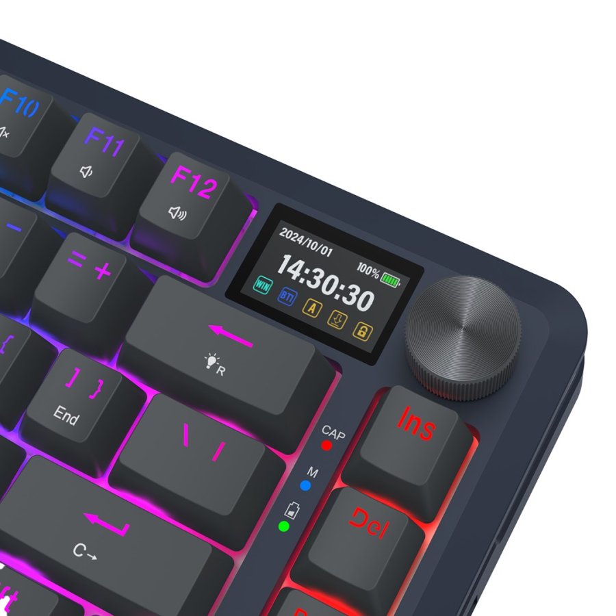 REDRAGON K708-RGB-PRO FLEKACT tastatur USB + RF Wireless + Bluetooth Sort #5