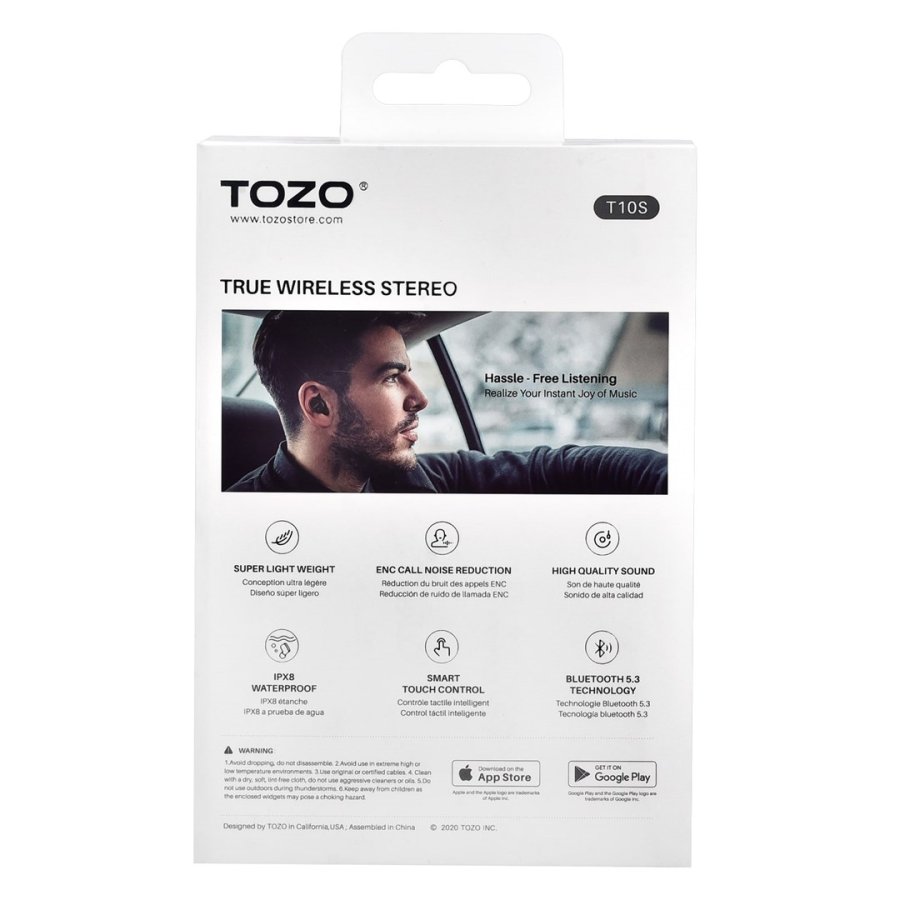 TOZO T10S True Wireless Stereo (TWS) In-Ear USB Type-C Bluetooth Headset Sort #11