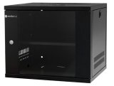 EMITERNET Light, undivided hanging cabinet 19'' 9U, sheet metal/glass door, 550�450�455mm width/depth/height. EM/SH02B5409-08 #1
