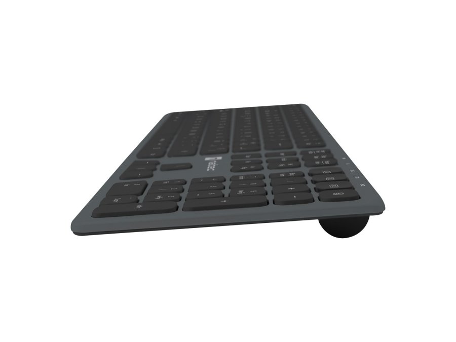 NATEC NKL-1830 tastatur Universel RF trdls + Bluetooth QWERTY Spansk Sort, Gr #5