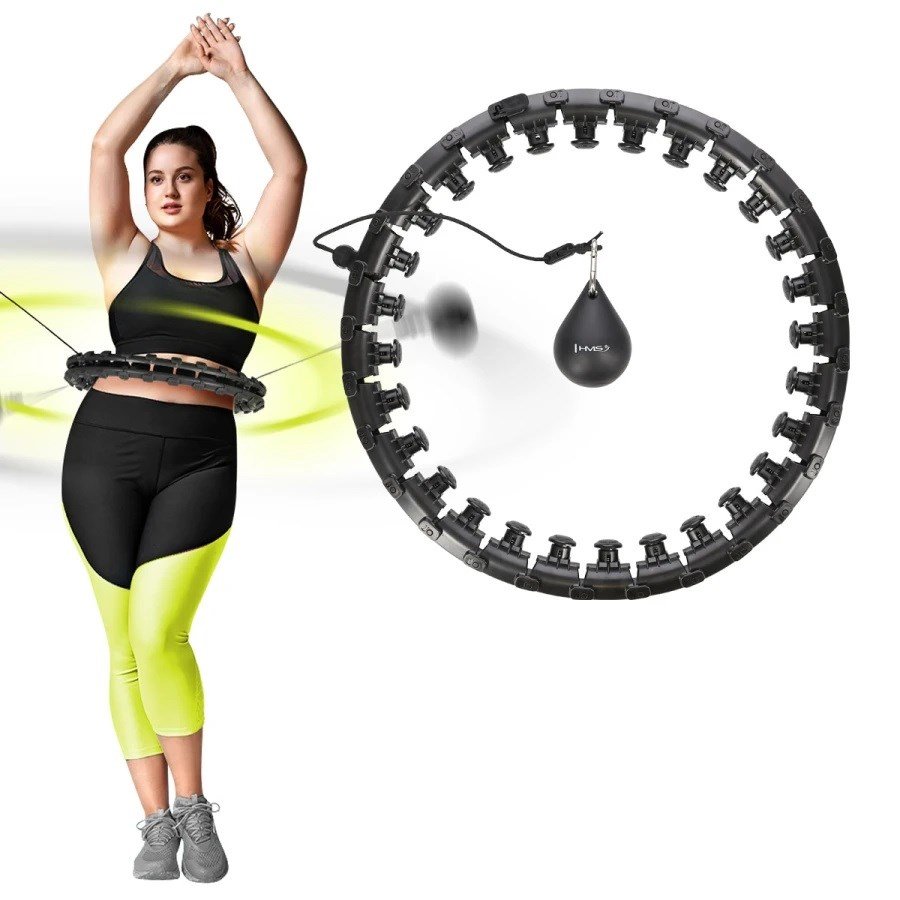 Hula hop plus size med faner og vgte HMS HHW12 sort #7