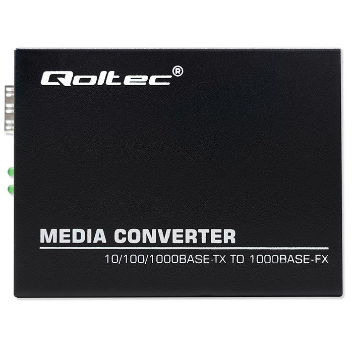 Qoltec 52295 Tovejs Ethernet-switch mediekonverter 1x RJ45 1x SFP| 1000 Mbps | 5V #15
