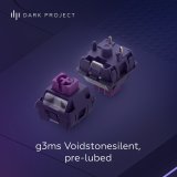 Dark Project ALU87B Celestial, G3MS Voidstone Switch, UK/DE/AT/ES/IT/FI/NO/SE/DK tastatur Spil USB QWERTZ Dansk, Engelsk, Tysk, Italiensk, Nordisk, Norsk, Spansk, Svensk, UK engelsk Lilla #14
