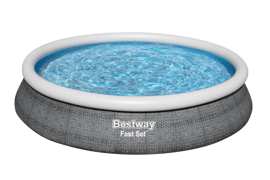 Bestway Fast Set 57313 swimmingpool til over jorden Indrammet pool Rund 9677 L Gr� #1