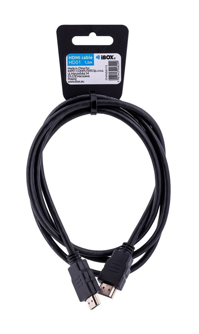 iBox ITVFHD0115 HDMI-kabel 1,5 m HDMI Type A (Standard) Sort #1