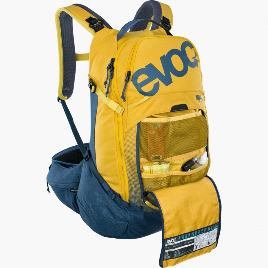 EVOC Trail Pro rygs�k Cykel rygs�k Bl�, Gul Nylon #8