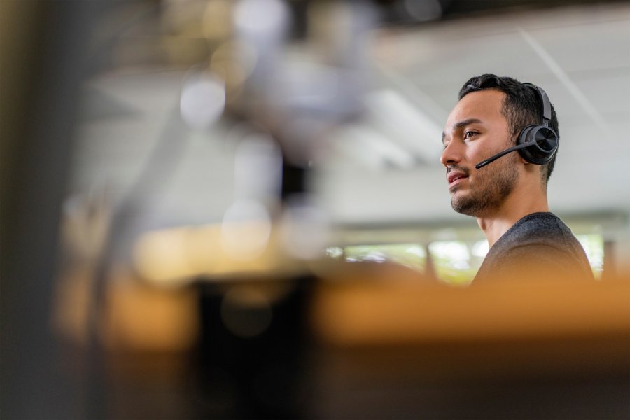 Poly Voyager 4310 UC Monoheadset +BT700 USB-A-adapter + bordoplader #5