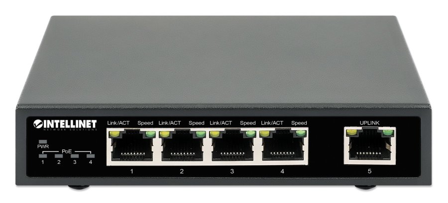 Intellinet 561839 netvrksswitch Gigabit Ethernet (10/100/1000) Strm over Ethernet (PoE) Sort #3