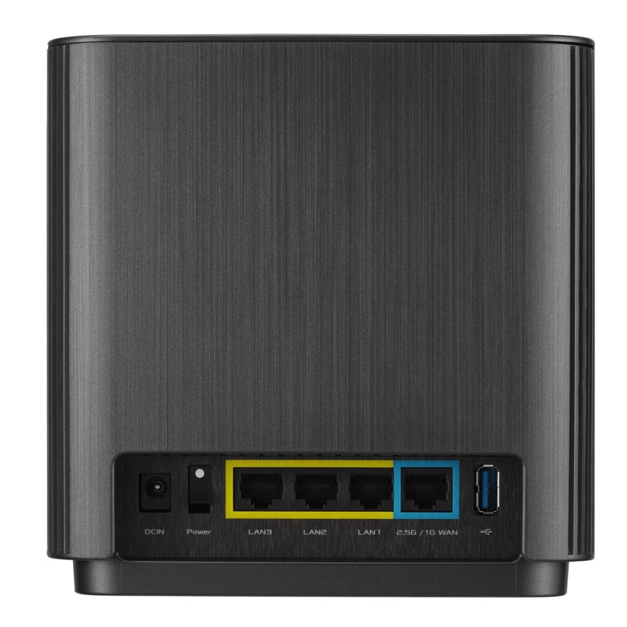 ASUS ZenWiFi AX (XT9) AX7800 1er Pack Schwarz Tri-band (2,4 GHz / 5 GHz / 5 GHz) Wi-Fi 6 (802.11ax) Sort 4 Intern #3