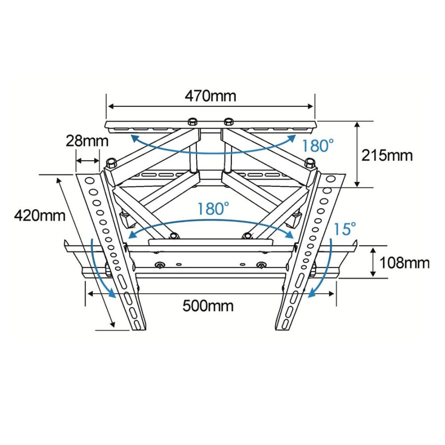 Esperanza ERW004 TV-beslag 26-70'' op til 55 kg #10