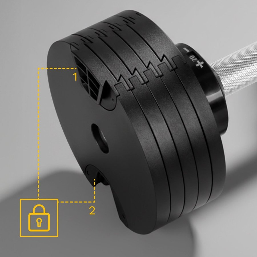 REBEL ACTIVE automatisk h�ndv�gt i st�bejern 36 kg, intervaller p� 2 kg #8