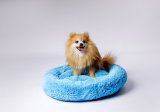 GO GIFT Shaggy blue M - seng til kledyr - 57 x 57 x 10 cm #2