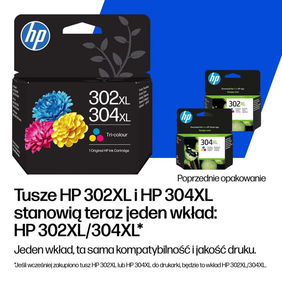 HP Original 302XL/304XL-bl�kpatron, trefarvet #5