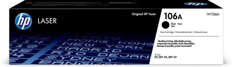 HP 106A Original LaserJet-tonerpatron, sort #1