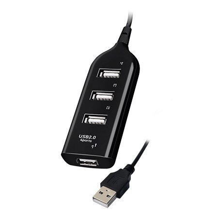 Vakoss TC-234UX interface hub USB 2.0 Sort #1