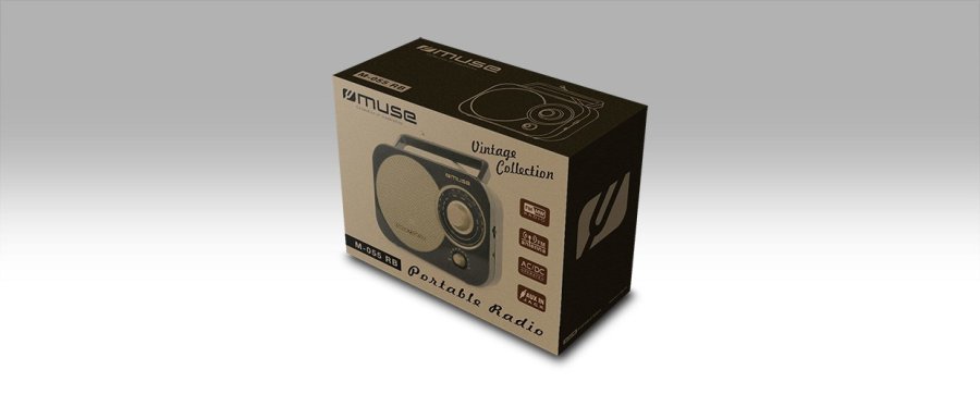 Muse M-055 RB Brbar Analog Sort, Guld #3