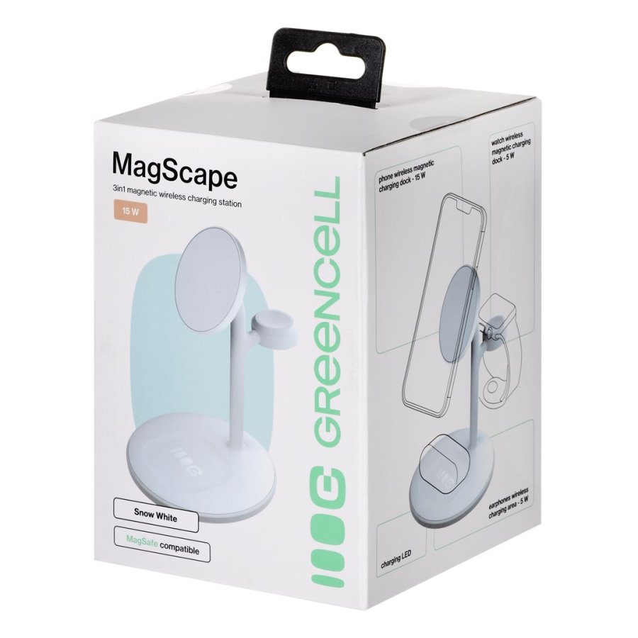 GREEN CELL INDUKTIV OPLADER MAGSCAPE HVID #2