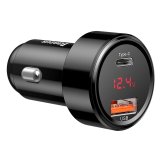 Baseus CCMLC20C-01 oplader til mobil enhed Universel Sort Cigartnder Hurtig opladning Automatisk #1