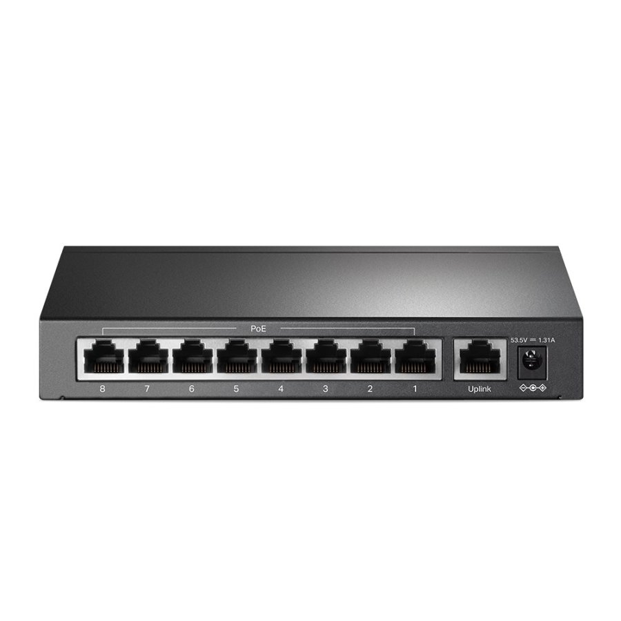 TP-Link TL-SF1009P netv�rksswitch Ikke administreret Fast Ethernet (10/100) Str�m over Ethernet (PoE) Sort #4