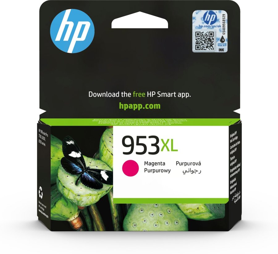 HP Original 953XL-blkpatron med hj kapacitet, magenta #1