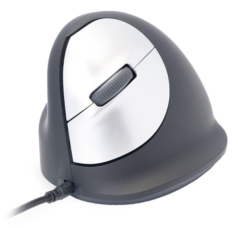 R-Go Tools R-Go HE Mouse, Ergonomisk mus, Medium (165-195mm), Venstre, Med kabel #4