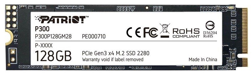 SSD PATRIOT P300 M.2 PCI-EX4 NVME 128 GB #1