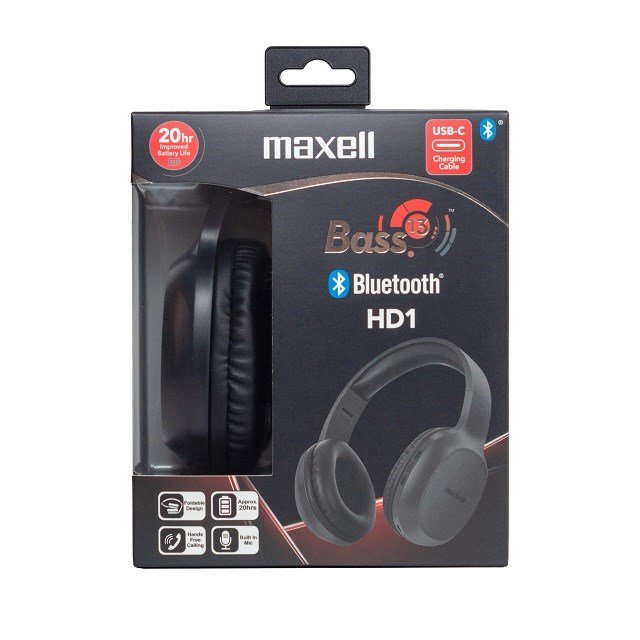 MAXELL tr�dl�se Bluetooth-hovedtelefoner HD1 BASS USB-C #4