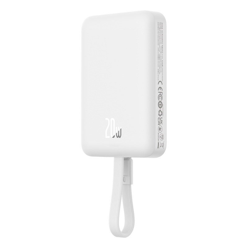 Baseus P10022109223-00 Lithium-polymer (LiPo) powerbank 10000 mAh Trdls opladning Hvid #4