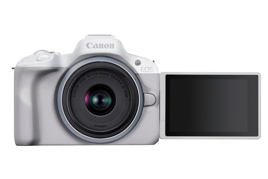 Canon EOS R50, White + RF-S 18-45mm F4.5-6.3 IS STM Kit MILC 24,2 MP CMOS 6000 x 4000 pixel Hvid #4