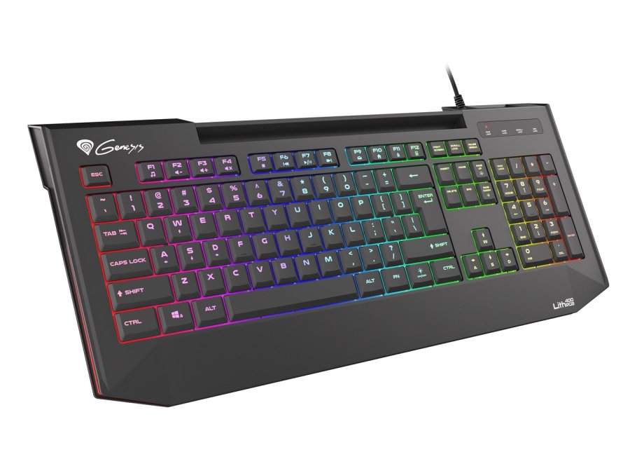 GENESIS Lith 400 RGB tastatur Spil USB QWERTY US International Sort #6