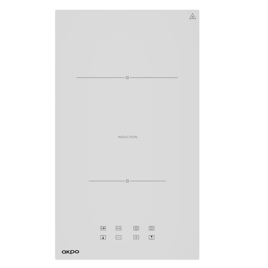 AKPO PIA 6802 WHITE induktionskogeplade - 2 felter #1