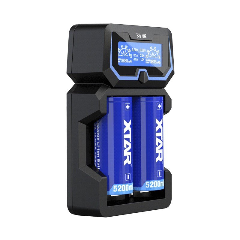 XTAR X2 Oplader til Li-ion 18650 cylindriske batterier #3