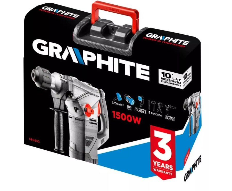 Graphite 58G862 hammerbor 1500 W 750 rpm SDS-plus #3
