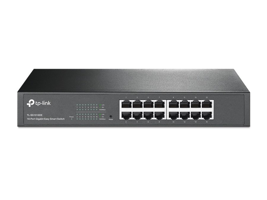 TP-Link TL-SG1016DE Administreret L2 Gigabit Ethernet (10/100/1000) 1U Sort #1