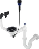 Sifon DEANTE Space-Saver (ZXYN972) til 1-skls granitvaske Hvid, Sort #1