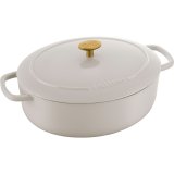 BALLARINI BELLAMONTE Cast iron pot oval 4.5 ltr, ivory #4