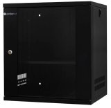EMITERNET Light, undivided hanging cabinet 19'' 12U, sheet metal/glass doors, 550�450�590mm width/depth/height. EM/SH02B5412-08 #1