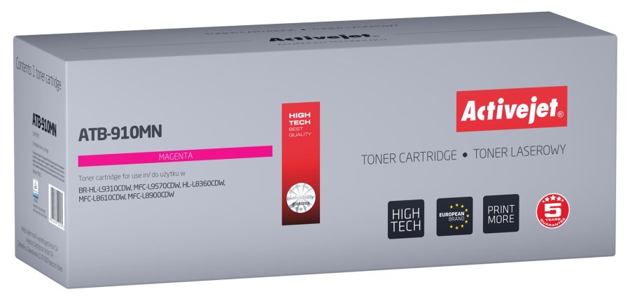 Activejet toner ATB-910MN (erstatning for Brother TN-910M; Supreme; 9000 sider; lilla) #1