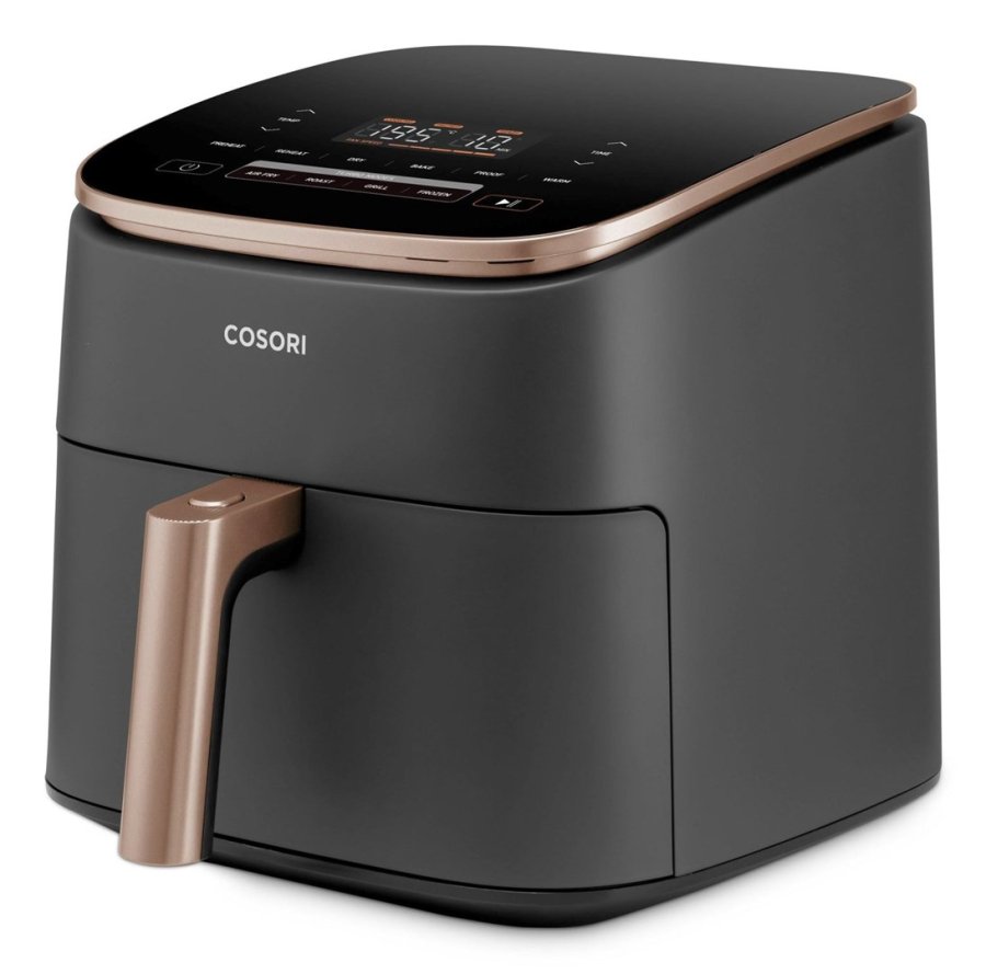 Cosori Turbo Blaze Chef Edition Enkelt 6 L Enkeltstende 1725 W Varmluftsteger Sort, Lyserd guld #2