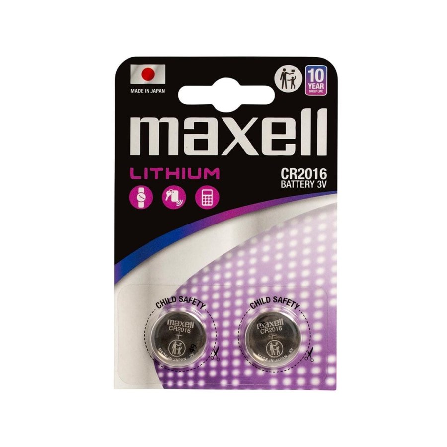 MAXELL litiumbatteri LITHIUM CR2016 2 stk. 3V #1