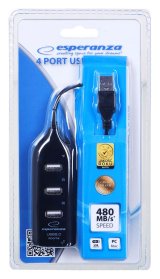 Esperanza EA116 interface hub 480 Mbit/s Sort #2