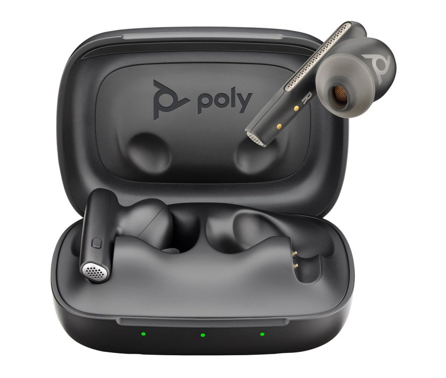 Poly Voyager Free 60 UC Black Earbuds +BT700 USB-C Adapter +Basic Charge Case #1