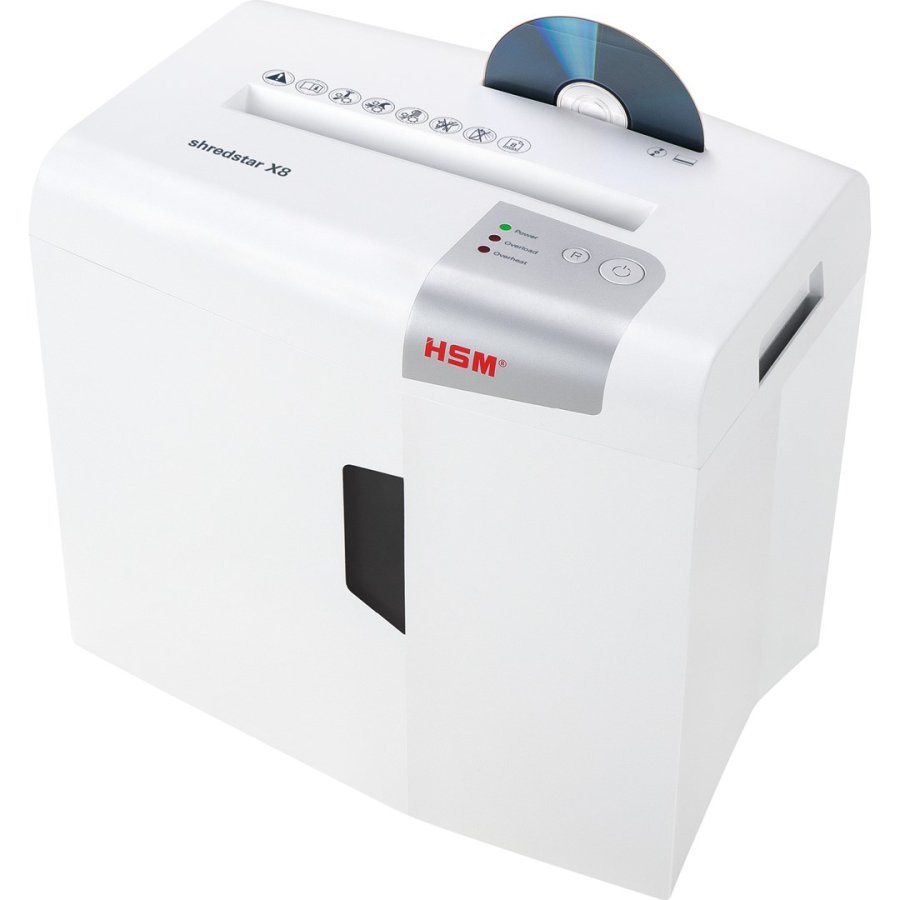 HSM shredstar X8 dokumentkvrn, 4,5 x 30 mm + separat CD-skremekanisme #7